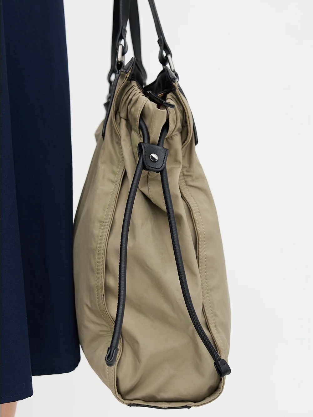 Burberry Spacious Taupe Tote with Black Handles - Picture 4 of 10